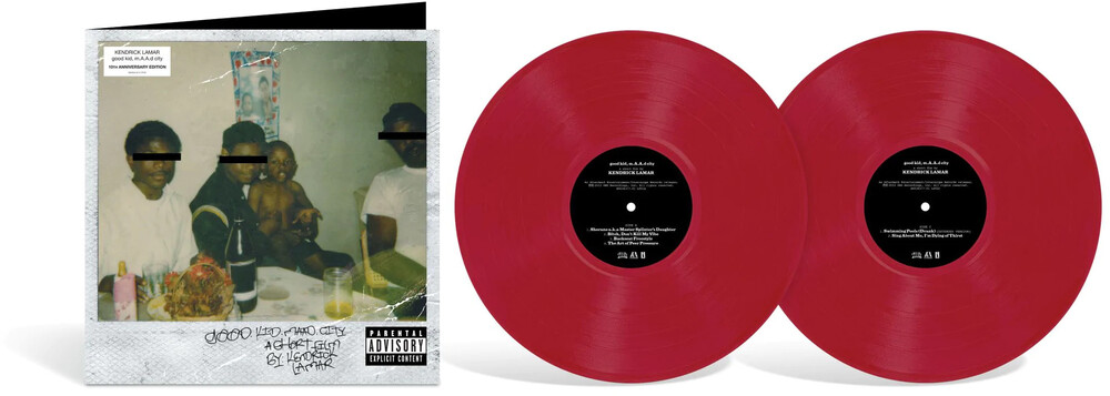 Kendrick Lamar - good kid, m.A.A.d city - 10th Anniversary Edition - Ltd Opaque Red Vinyl