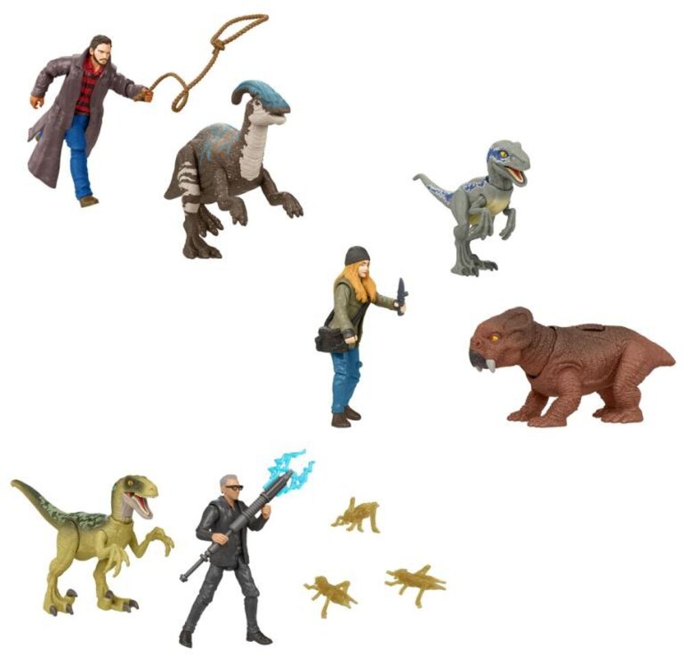 Jurassic World - Mattel - Jurassic World 3 Human & Dino Bundle Assortment