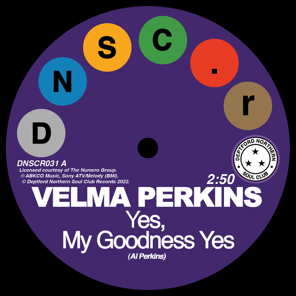 Velma Perkins  / Johnson,Hawkins / Tatum & Durr - Goodness Yes / You Can't Blame Me