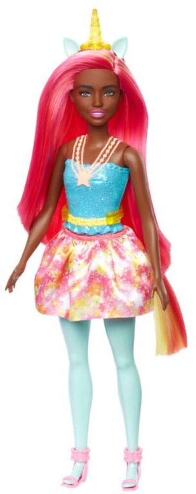 Barbie - Barbie Unicorn Yellow Horn Red And Yellow Hair Aa