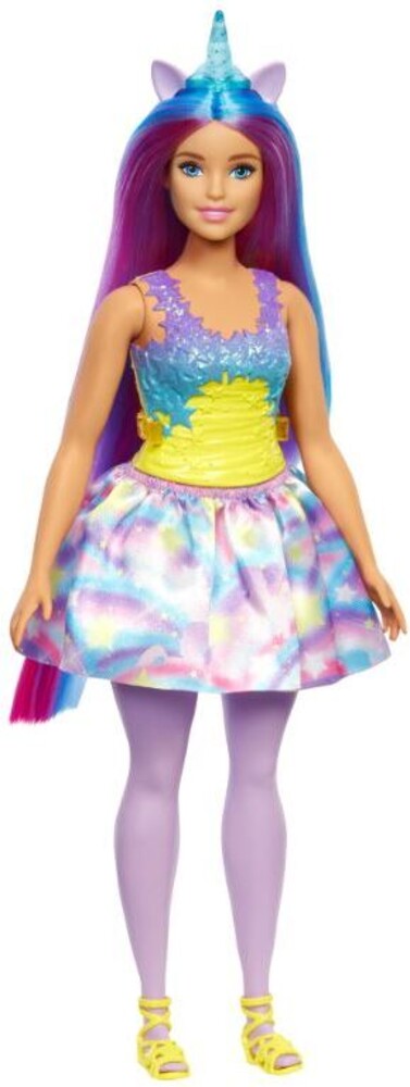 Barbie - Barbie Unicorn With Blue Horn Blue And Purple Hair