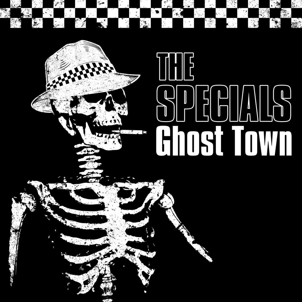 The SPECIALS GHOST TOWN   7 wall clock upcycled vinyl