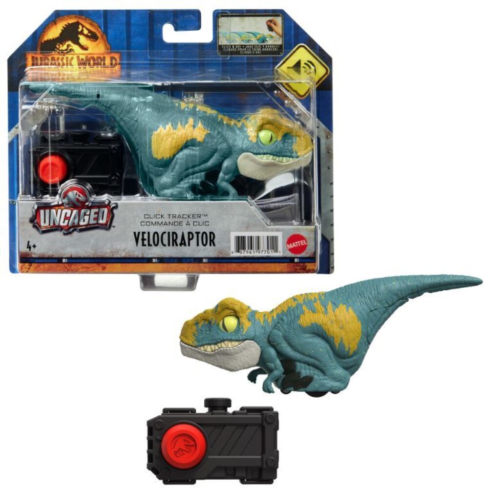 Jurassic World - Mattel - Jurassic World 3 Uncaged Click Tracker Velociraptor