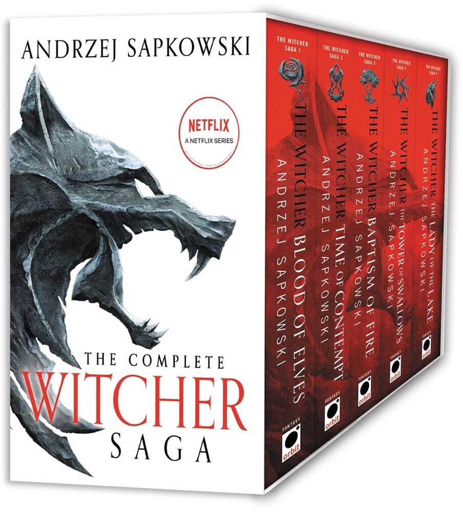 Sapkowski, Andrzej / Stok, Danusia - The Witcher Boxed Set: Blood of Elves, The Time of Contempt, Baptism of Fire, The Tower of Swallows, The Lady of the Lake