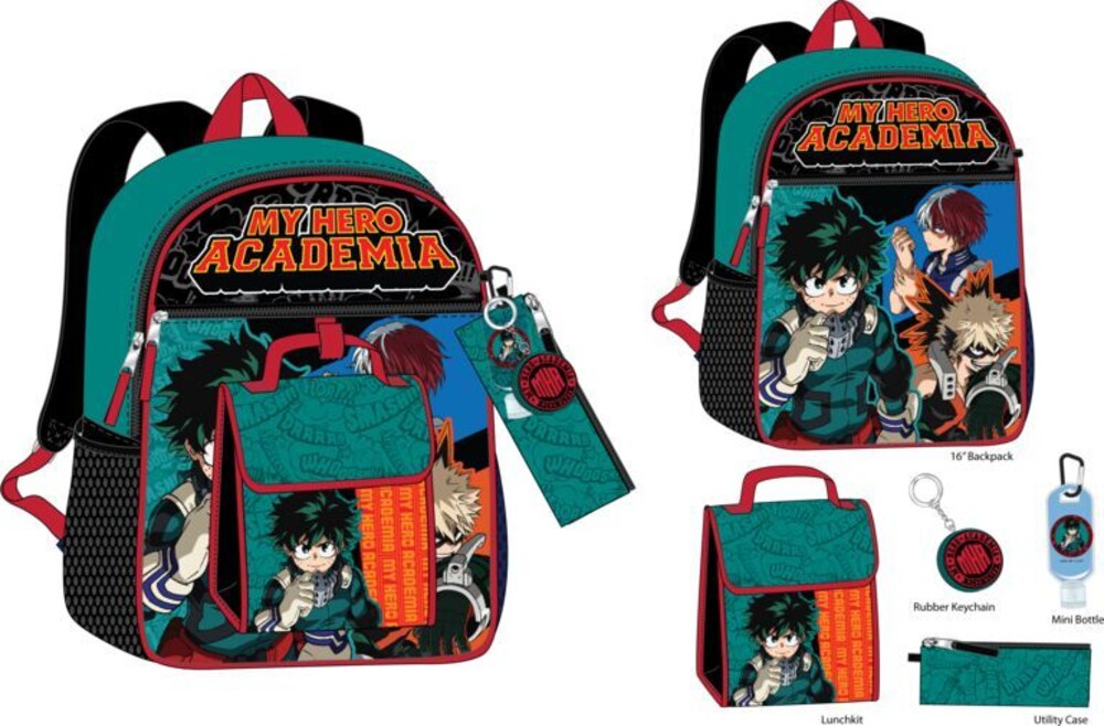 My Hero Academia 5 PC Backpack Set - My Hero Academia 5 Pc Backpack Set (Back) (Mult)