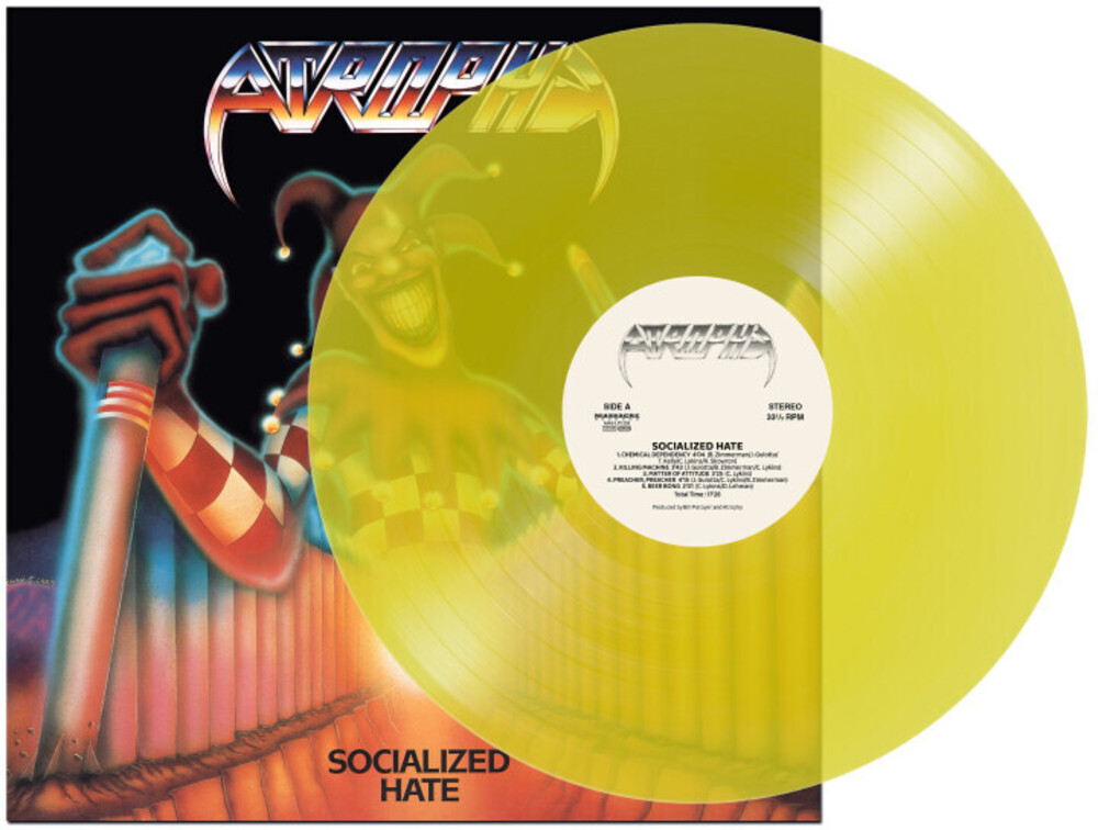 Atrophy - Socialized Hate [Indie Exclusive] - Clear Yellow [Colored Vinyl] [Clear Vinyl]