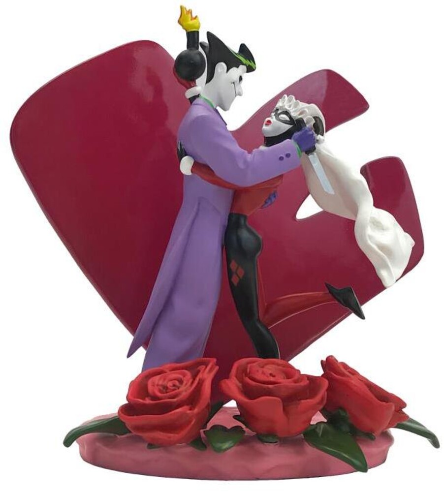 Dc Comics Joker & Harley Quinn Statue - DC Comics Joker & Harley Quinn Wedding Cake Topper Style Statue