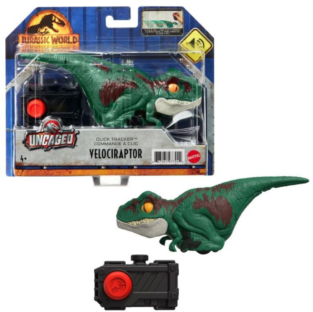 Jurassic World - Mattel - Jurassic World 3 Uncaged Click Tracker Velociraptor 2