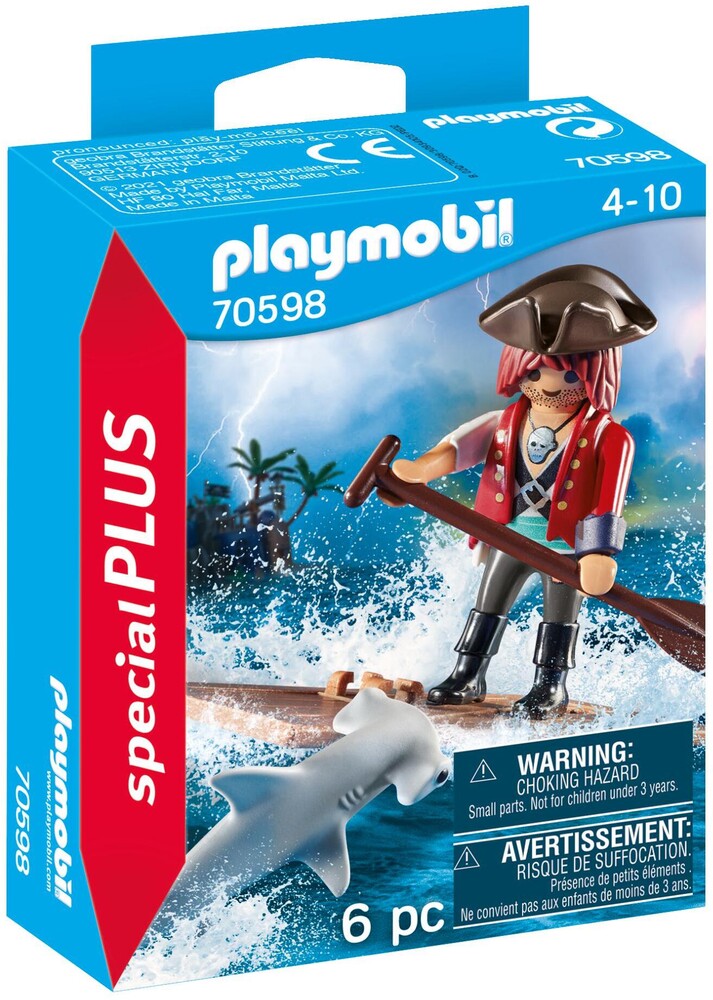 Playmobil - Pirate With Raft (Fig)