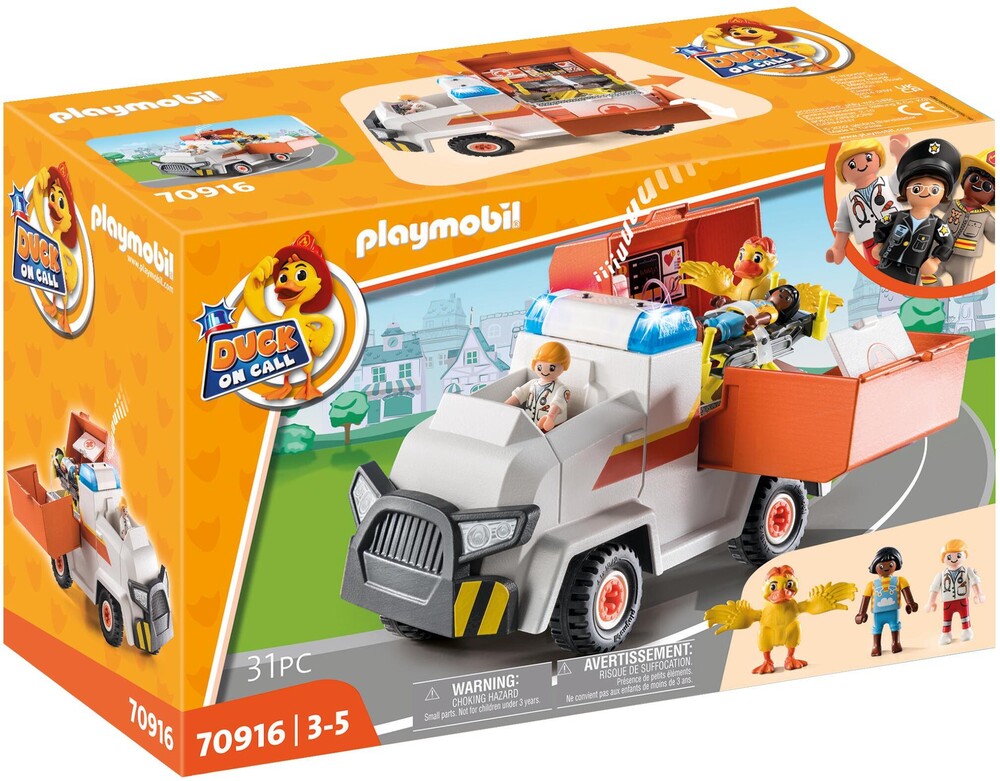 Playmobil - Duck On Call Ambulance Emergency Vehicle (Tcar)