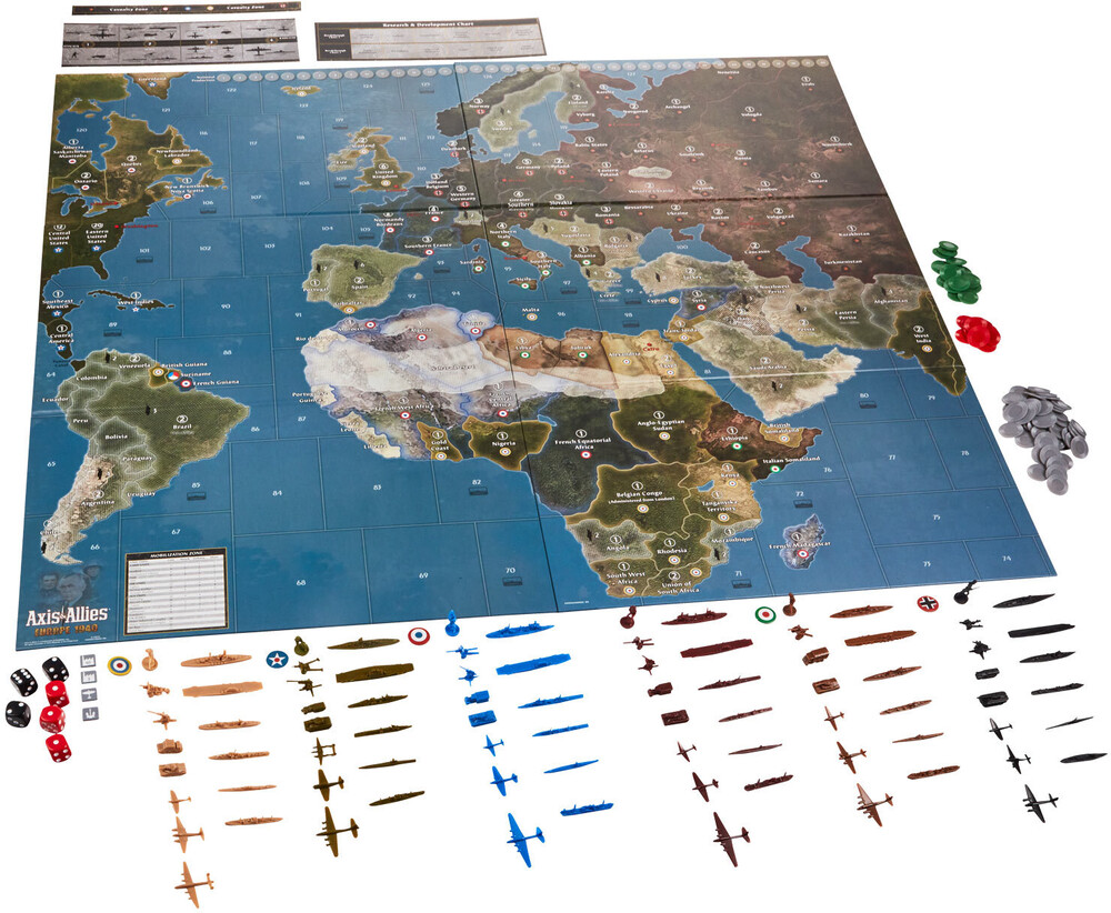 Axis and Allies Europe 1940 - Hasbro Gamming - Axis And Allies Europe 1940