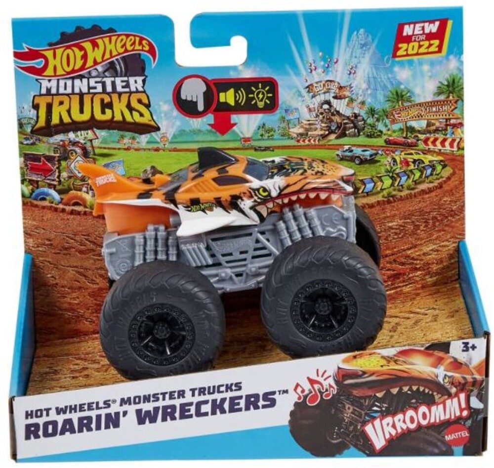 Hot Wheels Monster Truck - Hw Monster Truck Lights & Sounds Tiger Shark
