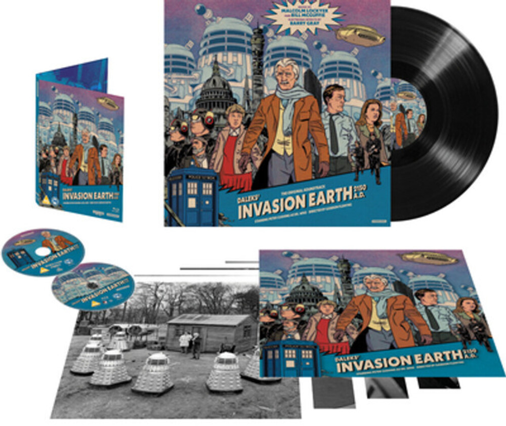 Daleks Invasion Earth: 2150 a.D. - Daleks' Invasion Earth: 2150 A.D. - Limited Collector's Edition All-Region UHD & Region B Blu-Ray with Vinyl LP & Poster
