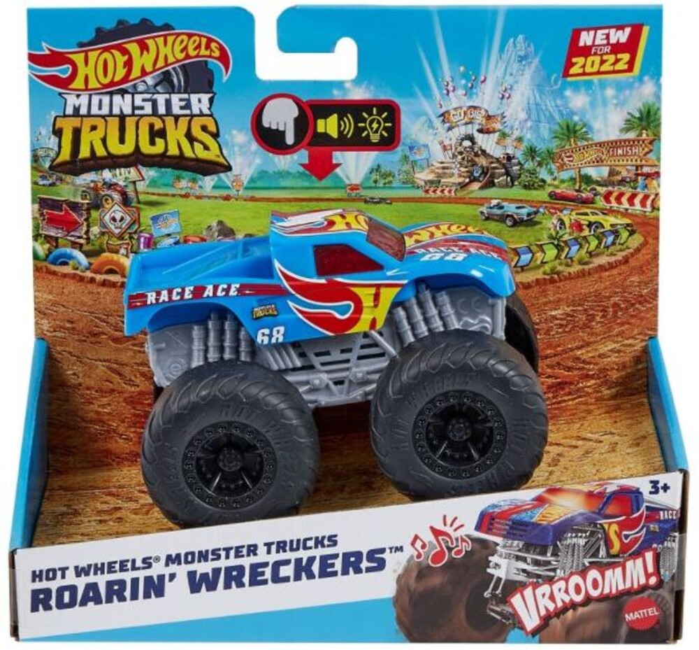 Hot Wheels Monster Truck - Hw Monster Truck Lights & Sounds Race Ace (Tcar)