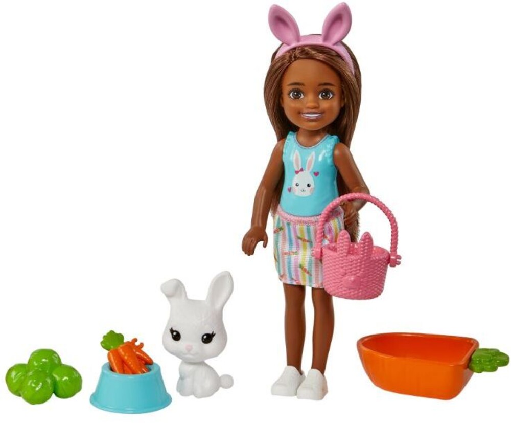 Barbie - Barbie Chelsea & Pet Bunny & Carrot Brunette