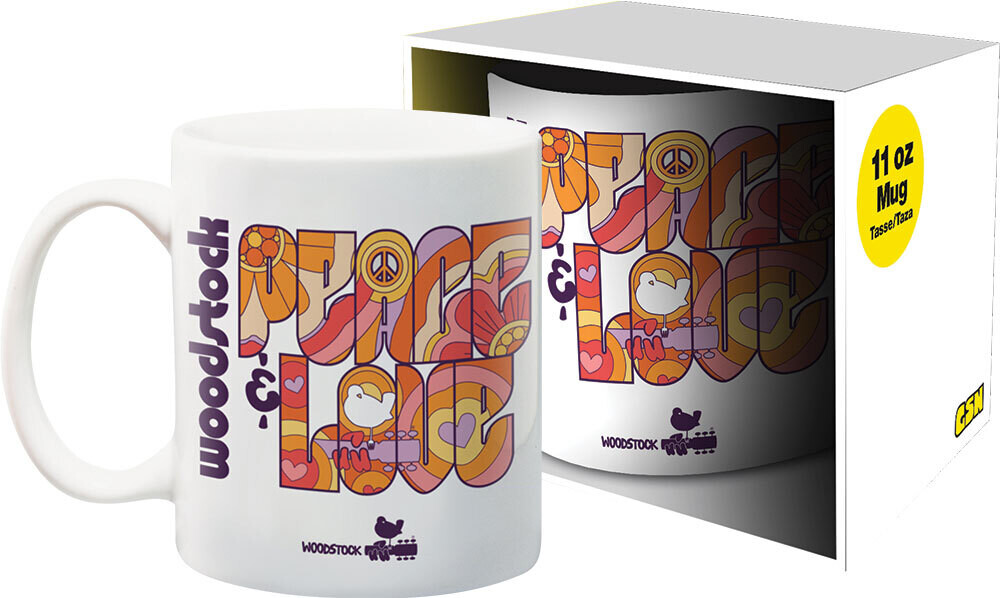 Woodstock Peace & Love 11Oz Boxed Mug - Woodstock Peace & Love 11oz Boxed Mug (Mug)
