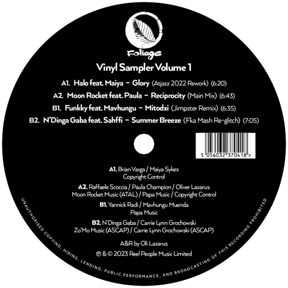 Foliage Records : Vinyl Sampler Vol. 1 / Various - Foliage Records : Vinyl Sampler Vol. 1 / Various