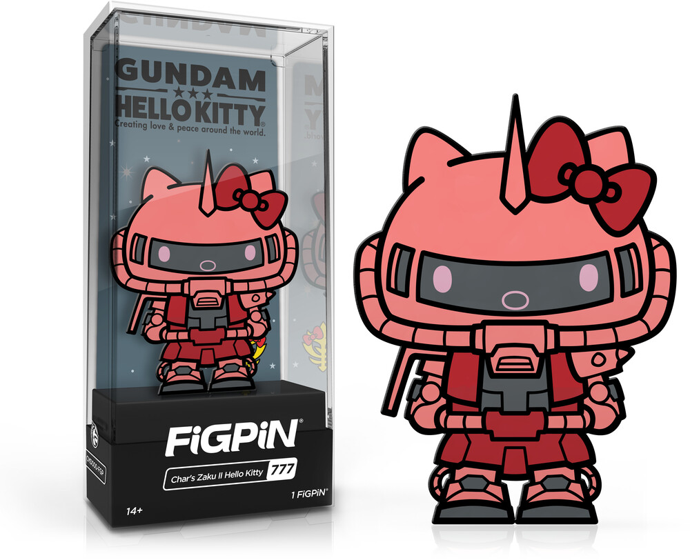 Figpin Gundam Hello Kitty Chars Zaku II #777 - FiGPiN Gundam Hello Kitty Chars Zaku II #777