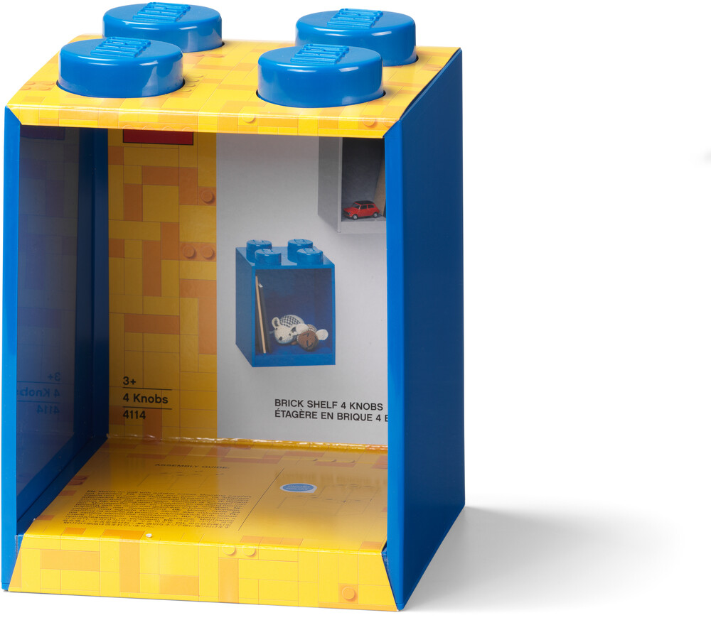 Room Copenhagen - Lego Brick Shelf 4 Knobs In Blue (Blue)
