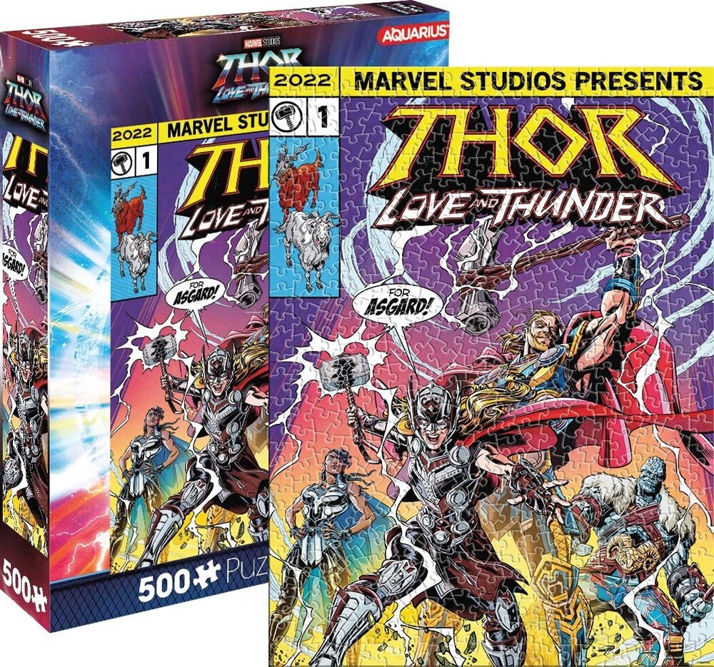 Marvel Thor Love and Thunder Comic 500 PC Puzzle - Marvel Thor Love And Thunder Comic 500 Pc Puzzle