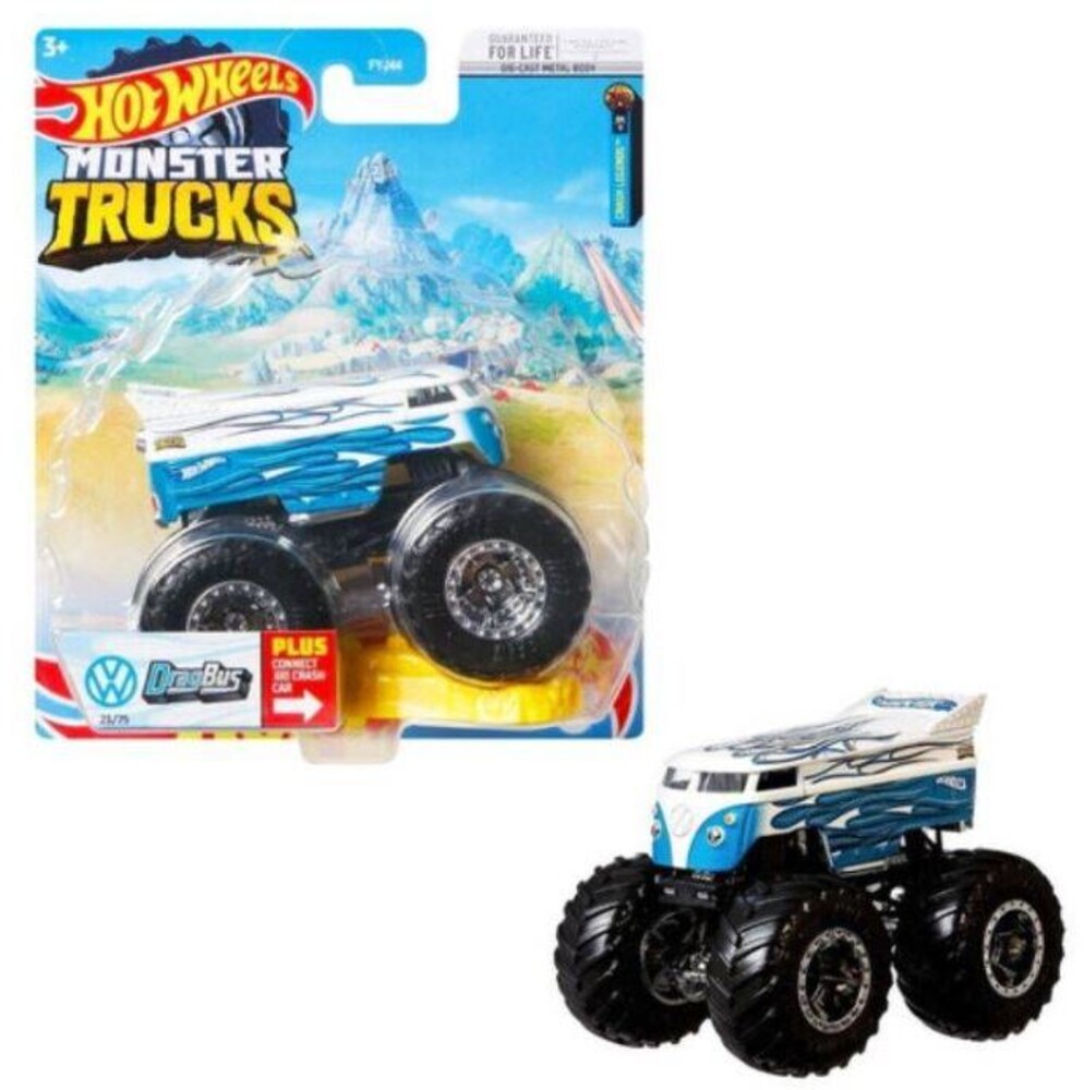 Hot Wheels - Hw Monster Trucks 1:64 Vw Drag Bus (Tcar)