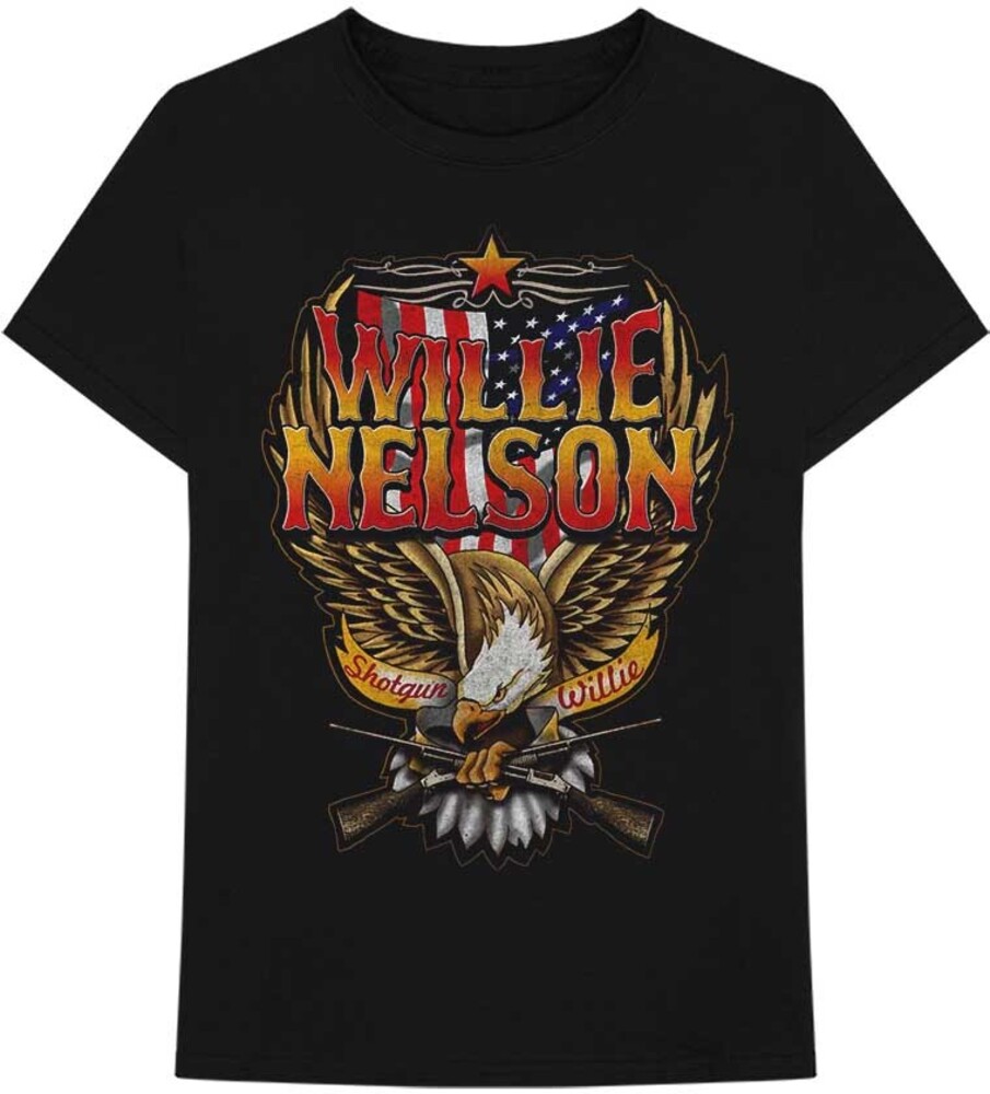 Willie Nelson - Willie Nelson Shotgun Willie Black Unisex Short Sleeve T-shirt 2XL