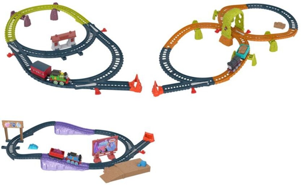 Thomas and Friends - Thomas All Engines Go Push Along Track Set Asrt