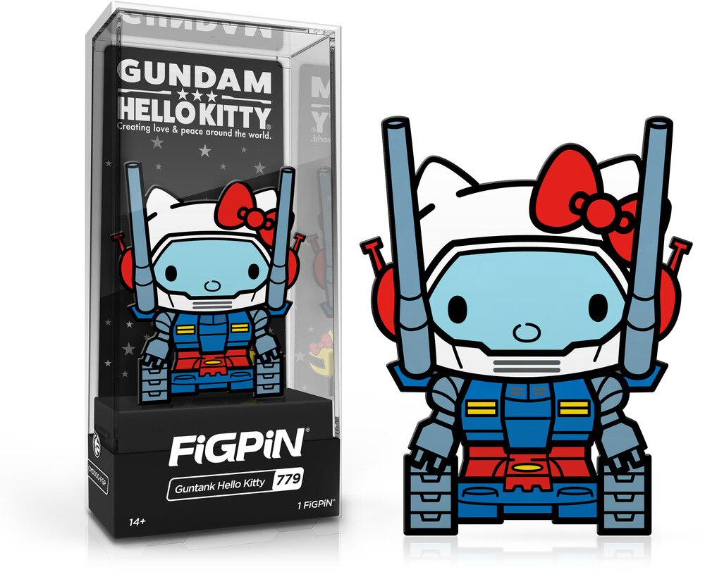 Figpin Gundam Hello Kitty Guntank Hello Kitty #779 - FiGPiN Gundam Hello Kitty Guntank Hello Kitty #779