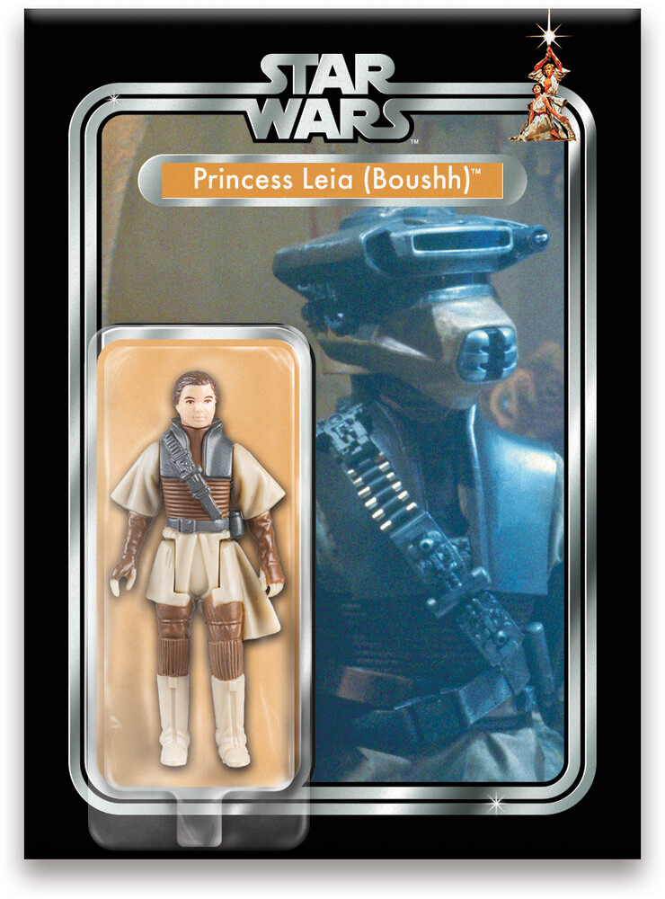 Star Wars Leia Action Figure 2.5 X 3.5 Flat Magnet - Star Wars Leia Action Figure 2.5 X 3.5 Flat Magnet
