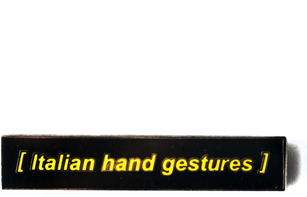 Pintrill - Closed Captions Italian Hand Gestures Enamel Pin