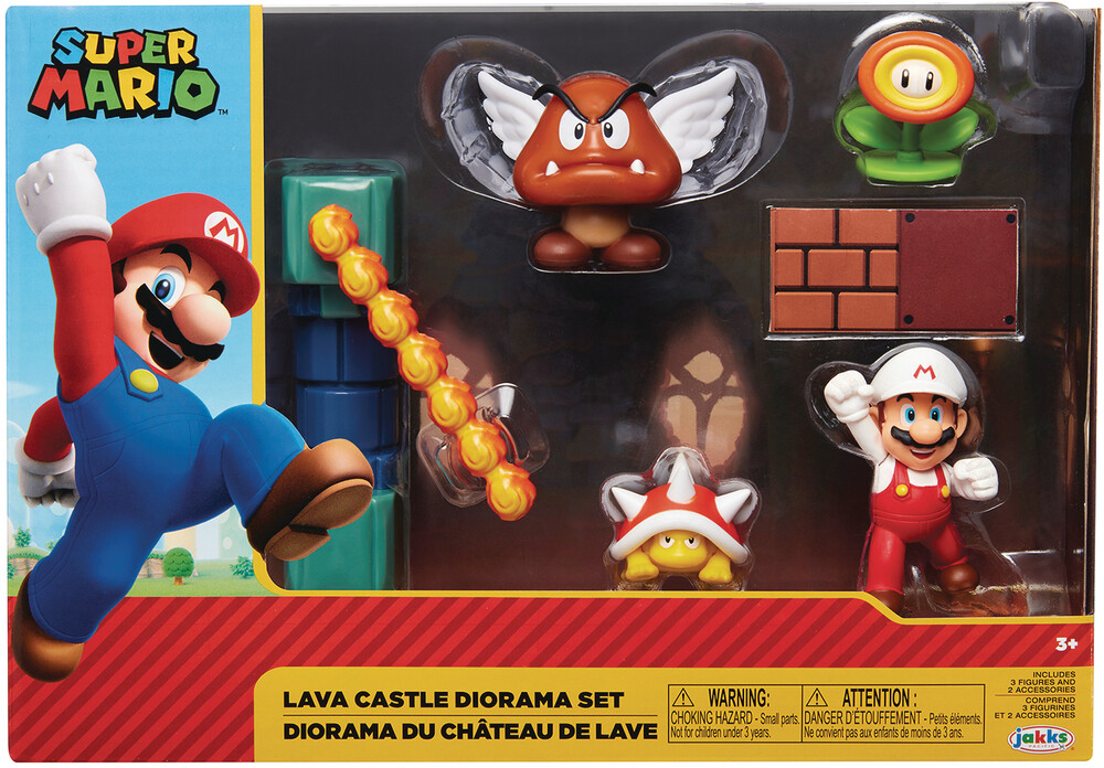 Jakks Pacific - Jakks Pacific - Nintendo 2-1/2 Lava Castle Diorama Set CS (Net)