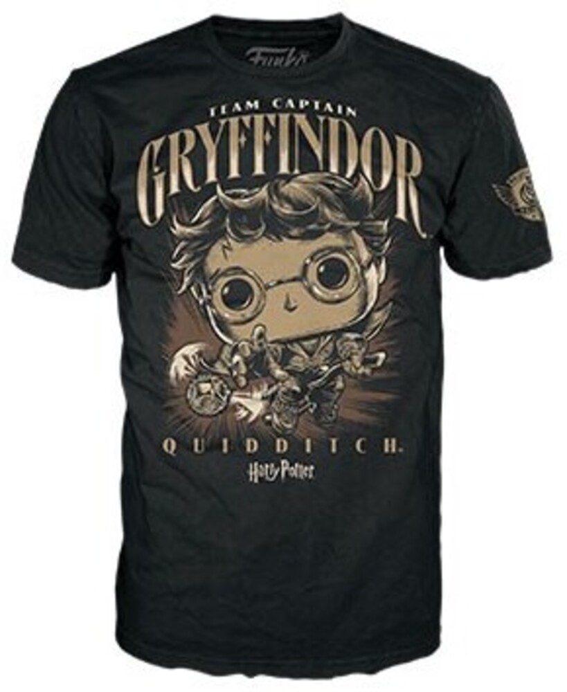 Funko Boxed Tee: - FUNKO BOXED TEE: Harry Potter- Quidditch Harry- L