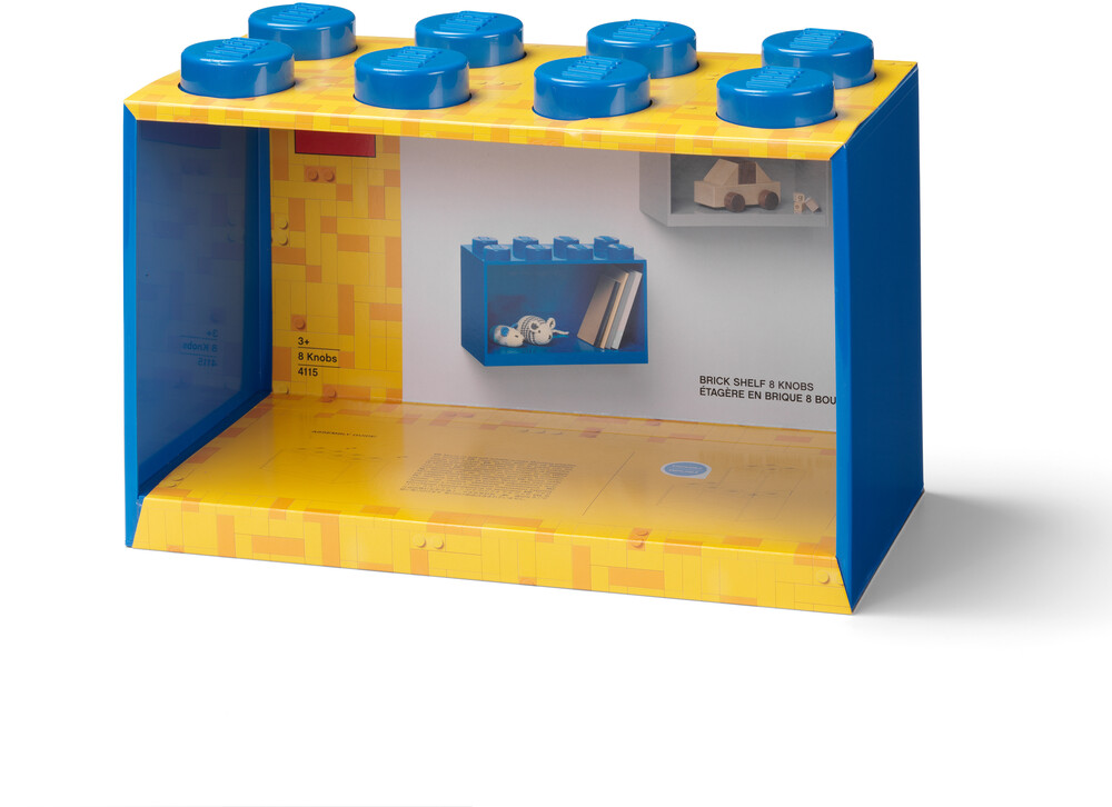 Room Copenhagen - Lego Brick Shelf 8 Knobs In Blue (Blue)