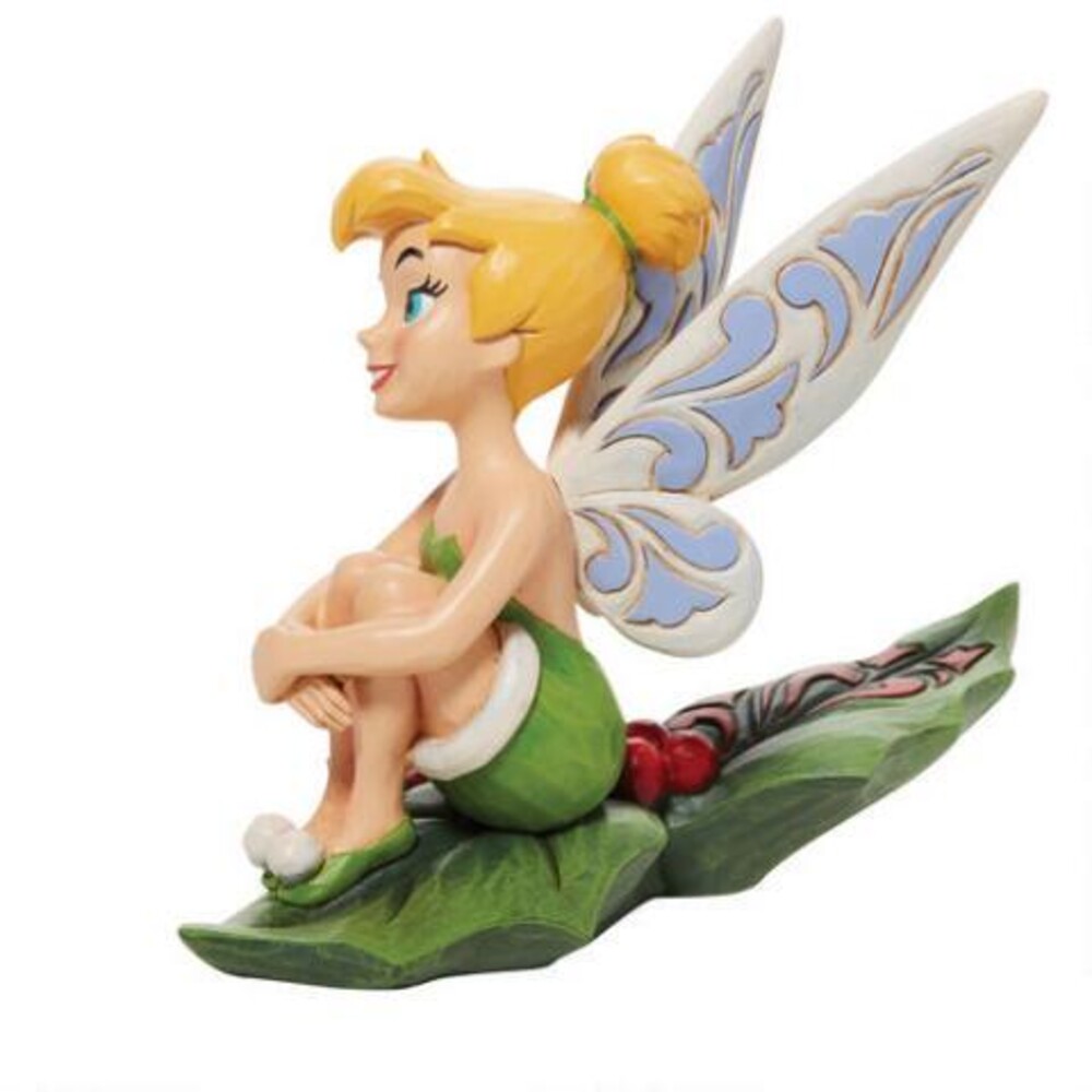 Enesco - Disney Traditions Tinkerbell Sitting On Holly 5in