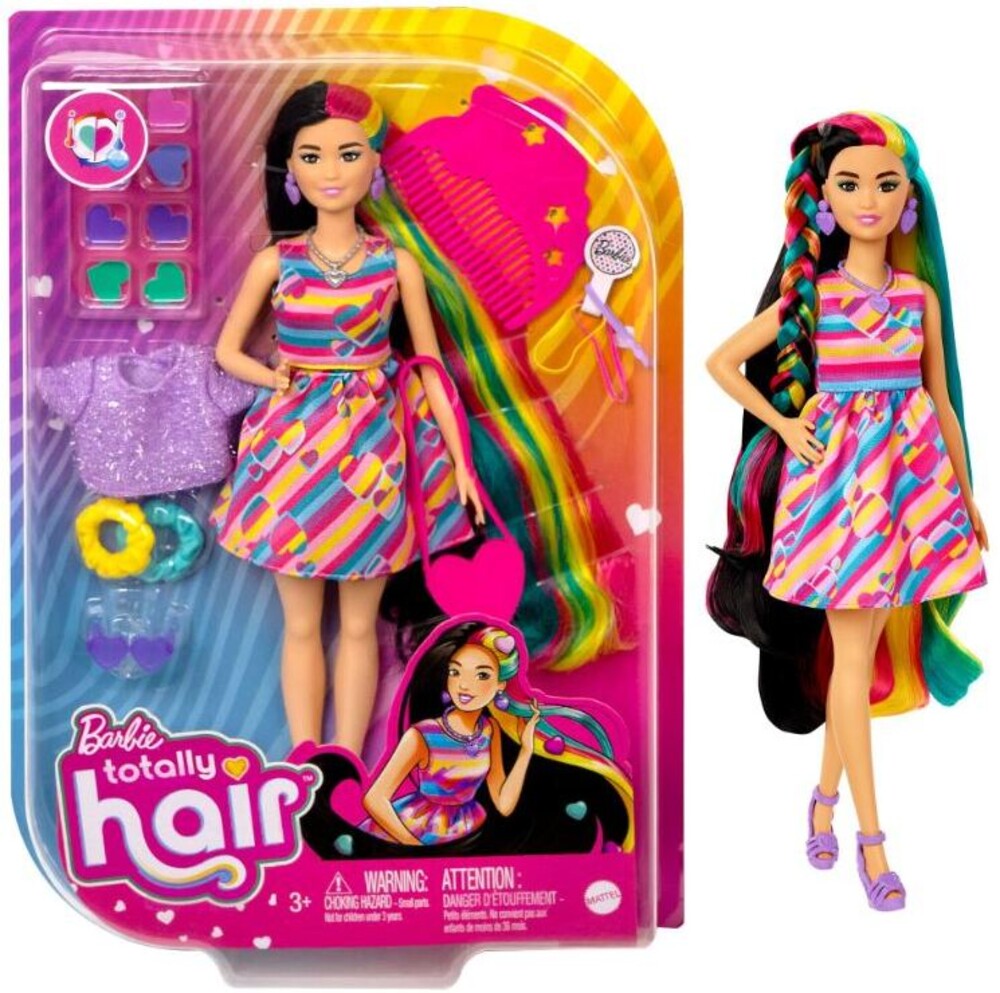 Barbie - Barbie Totally Hair Doll Hearts Brunette (Papd)