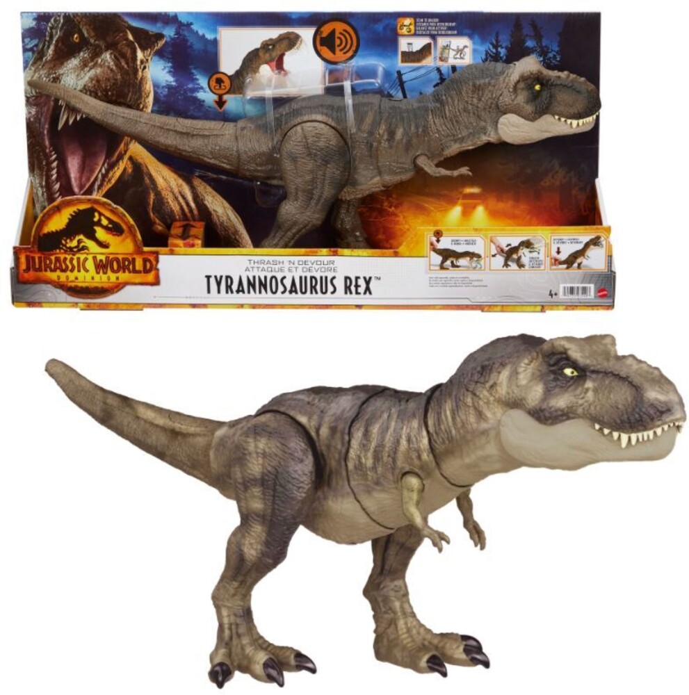 Jurassic World - Mattel - Jurassic World 3 Thrash 'N Devour Tyrannosaurus