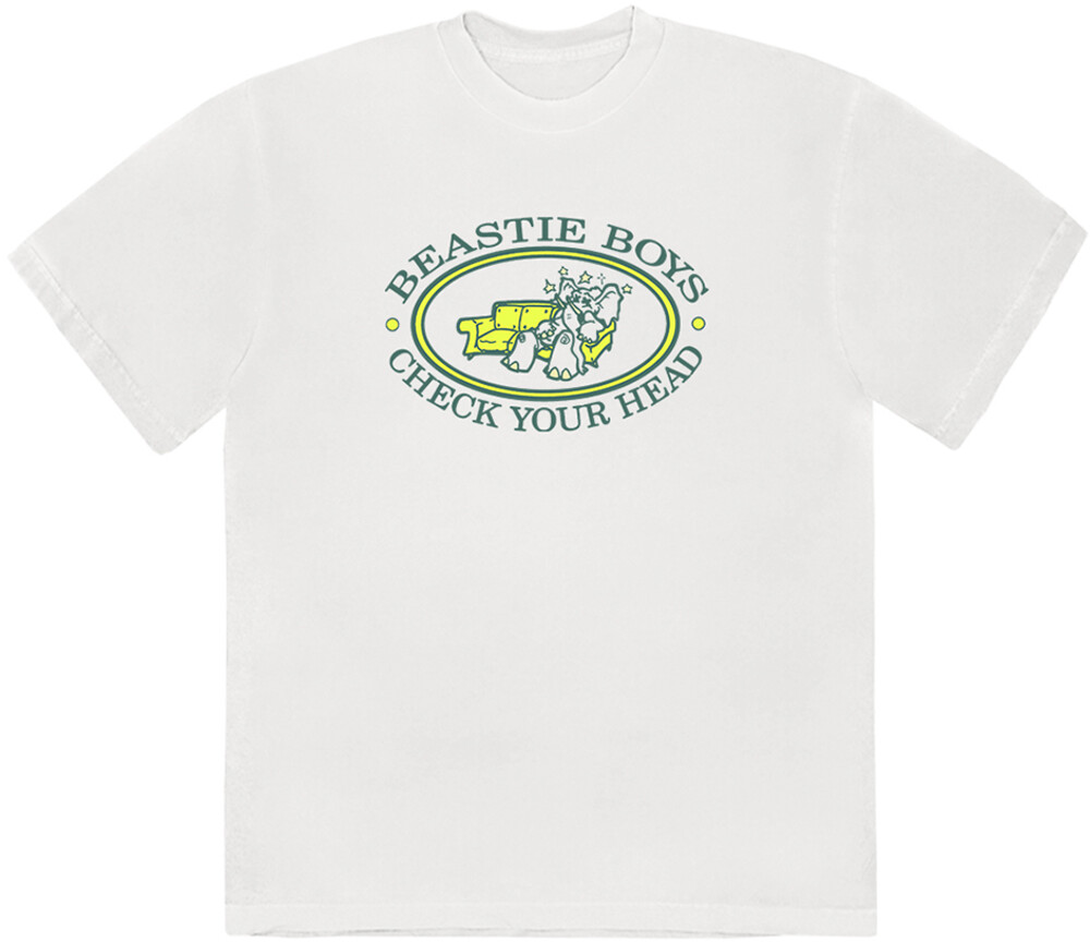 Beastie Boys Check Your Head White Ss Tee M - Beastie Boys Check Your Head White Ss Tee M (Med)