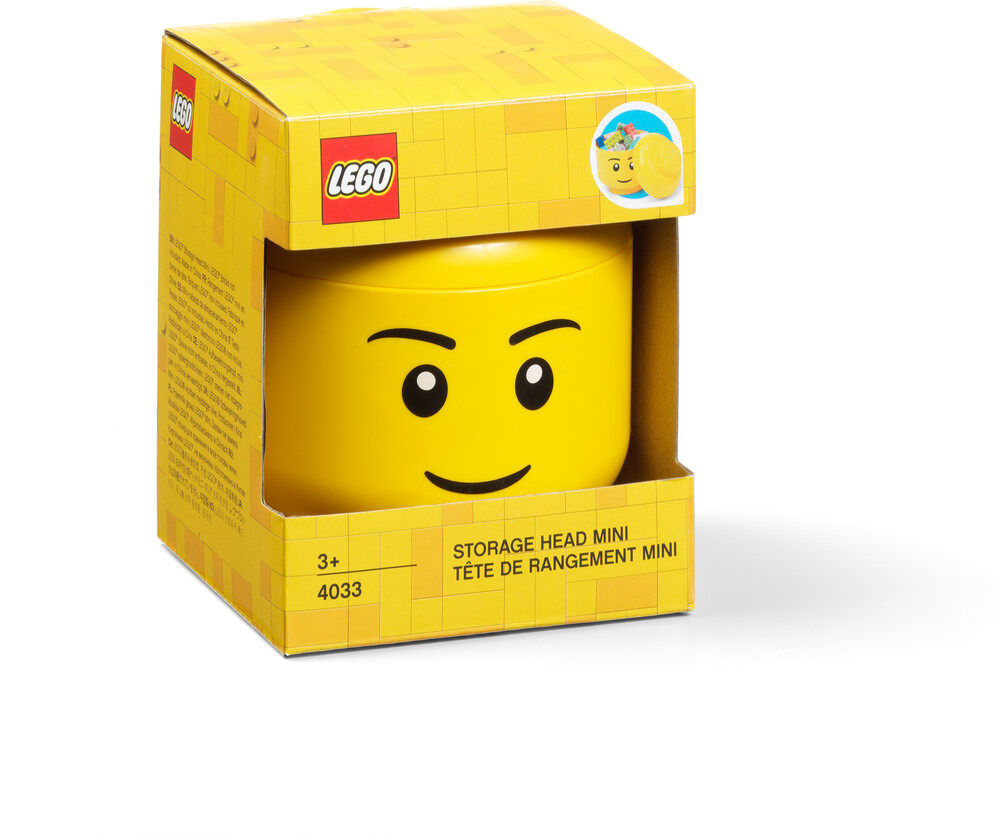 Room Copenhagen - Lego Mini Boy Storage Head (Ylw)