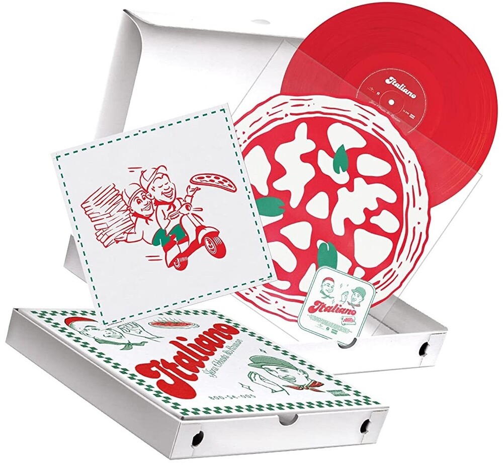 Sfera Ebbasta / Rvssian - Italiano - Red Vinyl, Pizza Box Packaging