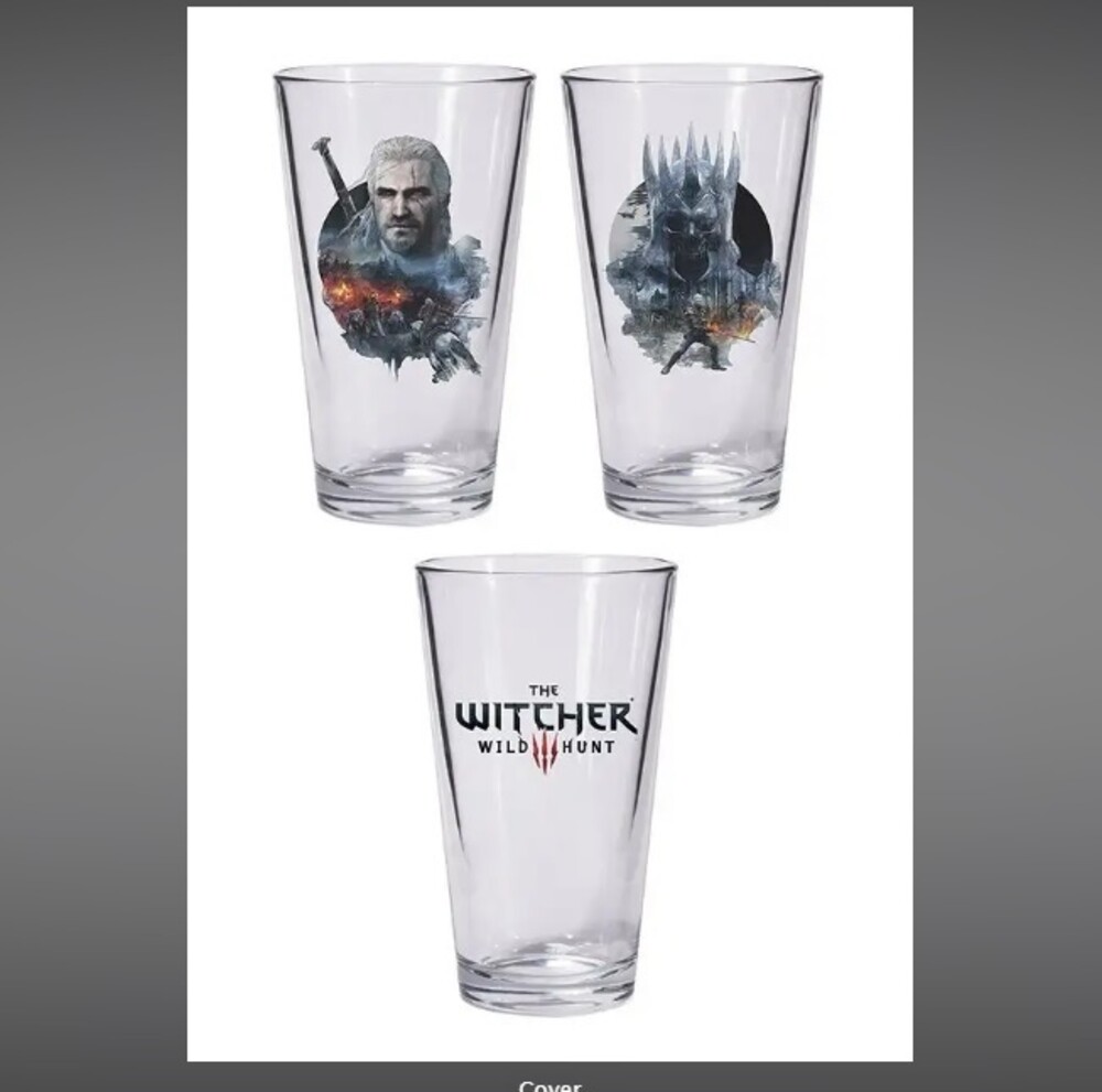 Witcher 3 - Pint Glass Set: Geralt and Eredin - Witcher 3 - Pint Glass Set: Geralt And Eredin