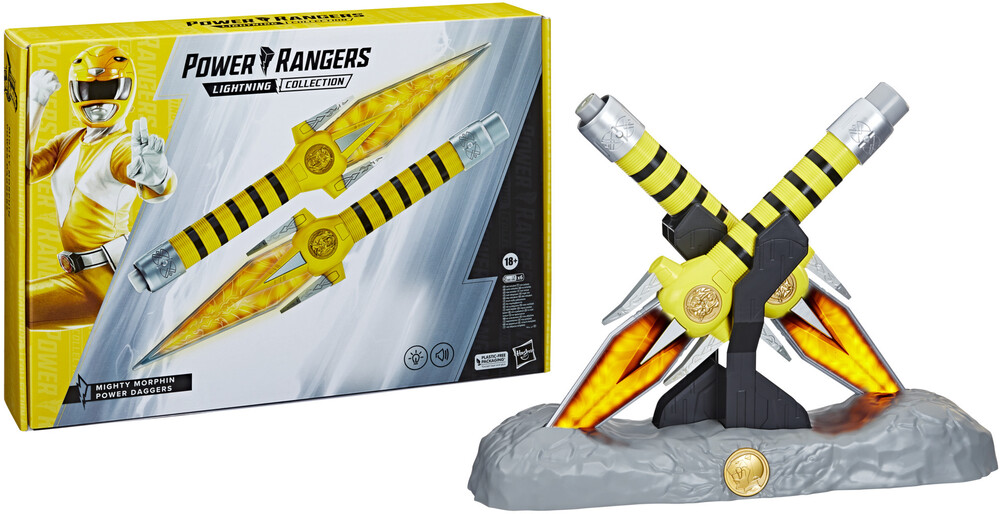 Prg Tropic - Hasbro Collectibles - Power Rangers Lightning Collection Mighty Morphin Yellow Ranger Power Daggers
