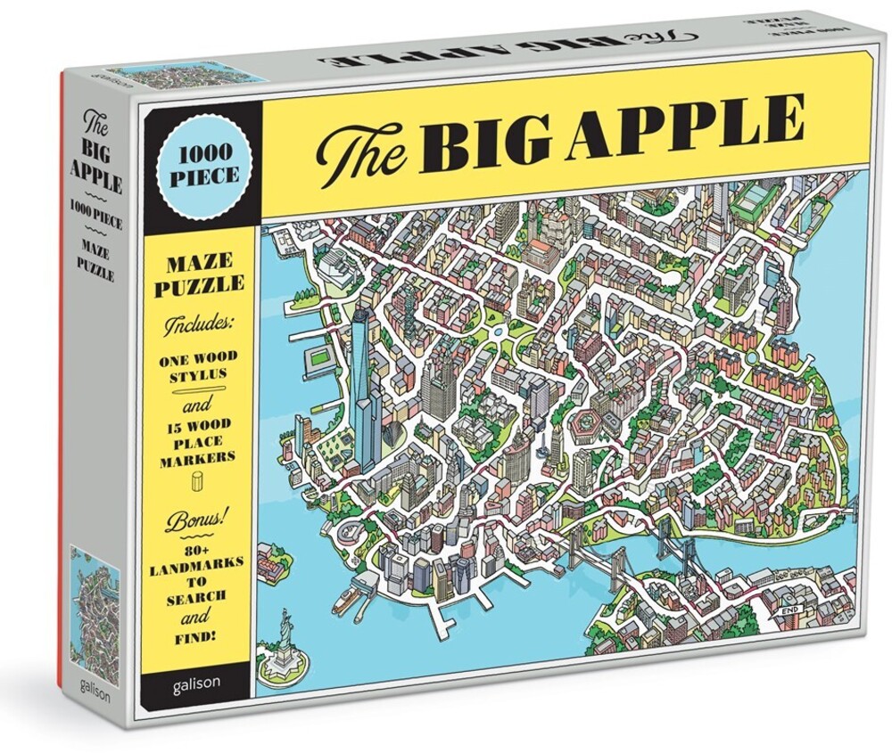 Galison / Jackson, Sean - Big Apple 1000 Piece Maze Puzzle (Puzz)