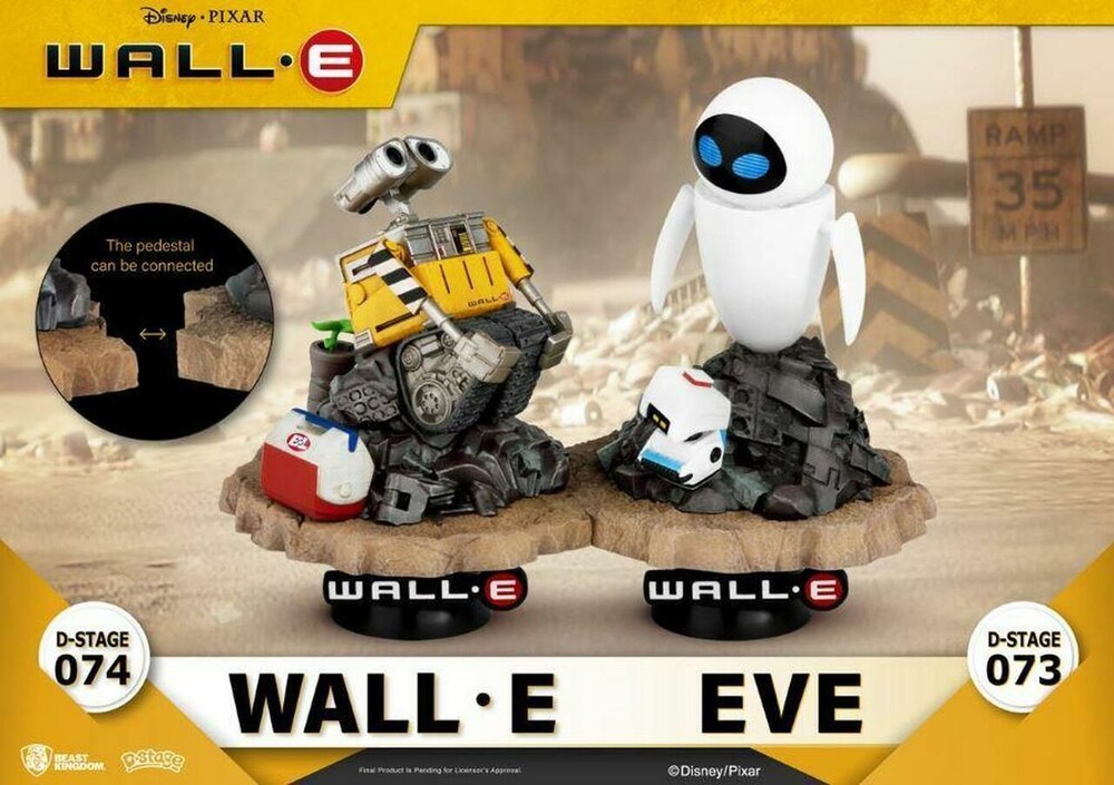Beast Kingdom - Wall-E Ds-074 Wall-E & Eve Diorama Stage 6in Statu
