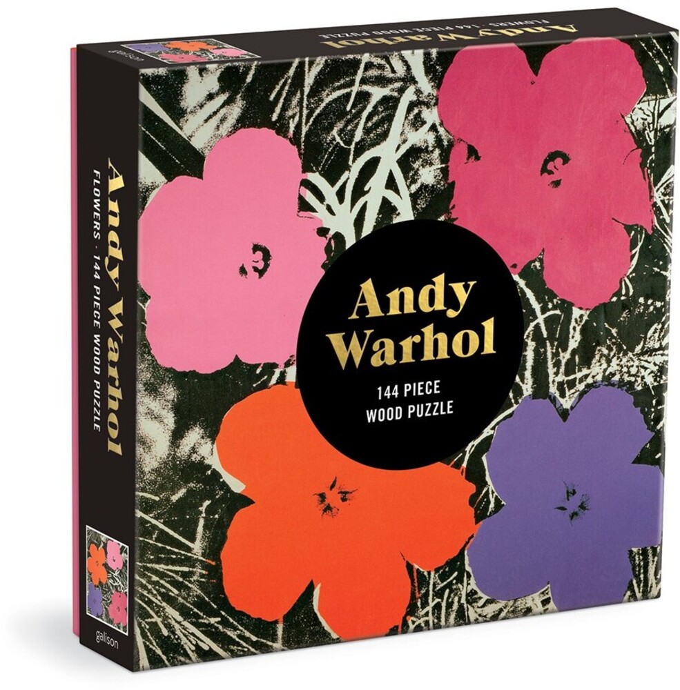 Galison / Warhol, Andy - Andy Warhol Flowers 144 Piece Wood Puzzle (Puzz)