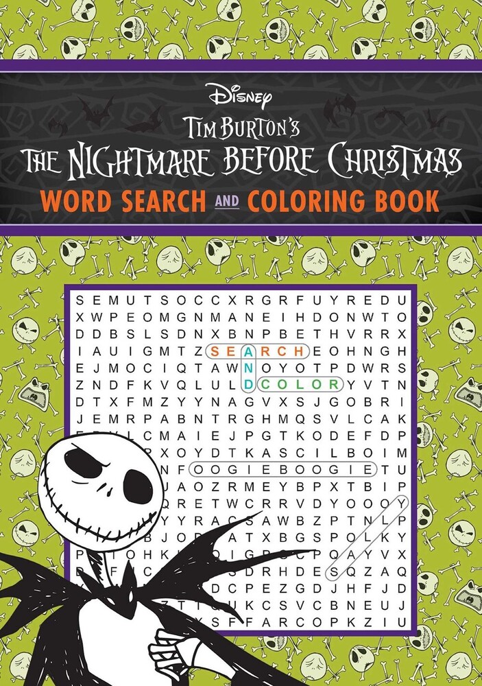Editors of Thunder Bay Press - The Nightmare Before Christmas Word Search and Coloring Book