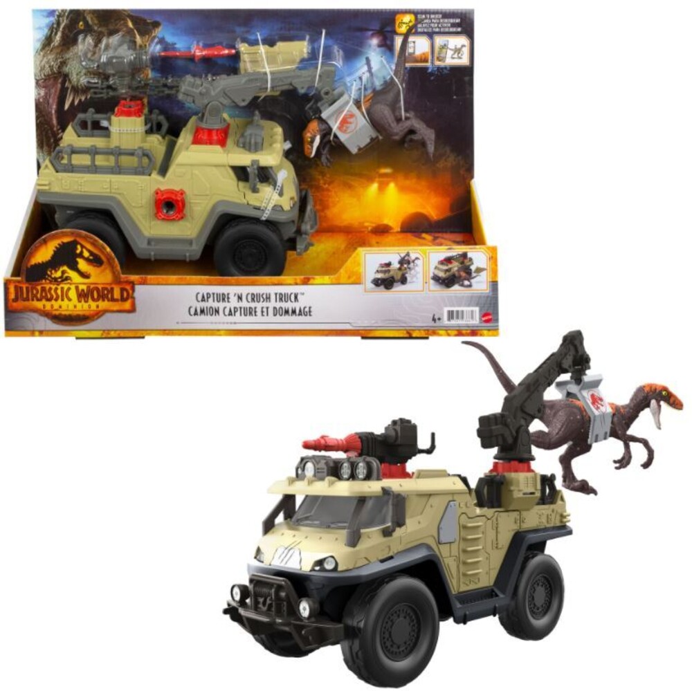Jurassic World - Mattel - Jurassic World 3 Capture 'N Crush Truck
