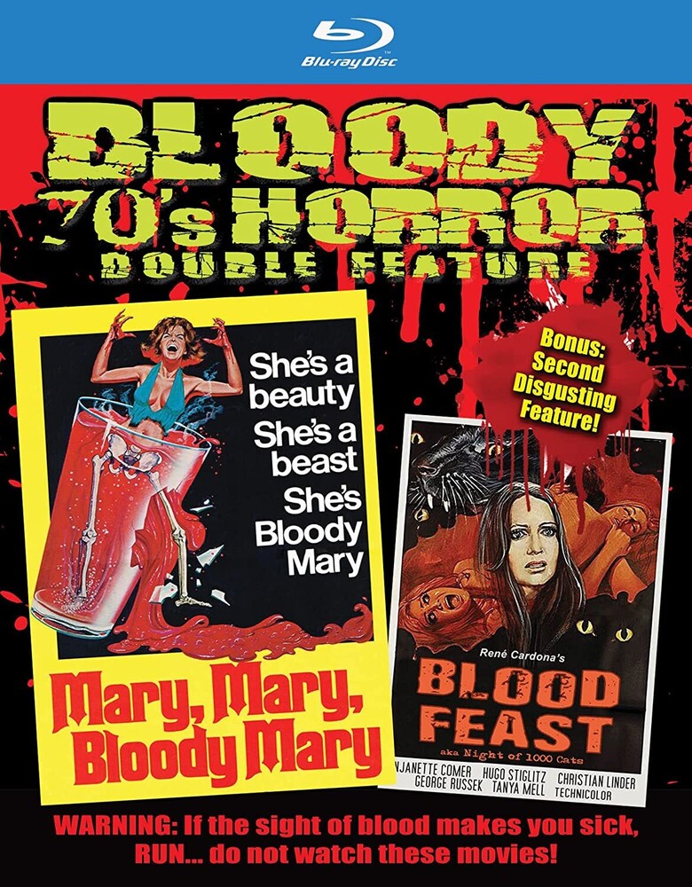 Bloody 70's Horror Double Feature: Mary Mary Blood - Bloody 70's Horror Double Feature: Mary Mary Bloody Mary + Rene     Cardona's Blood Feast