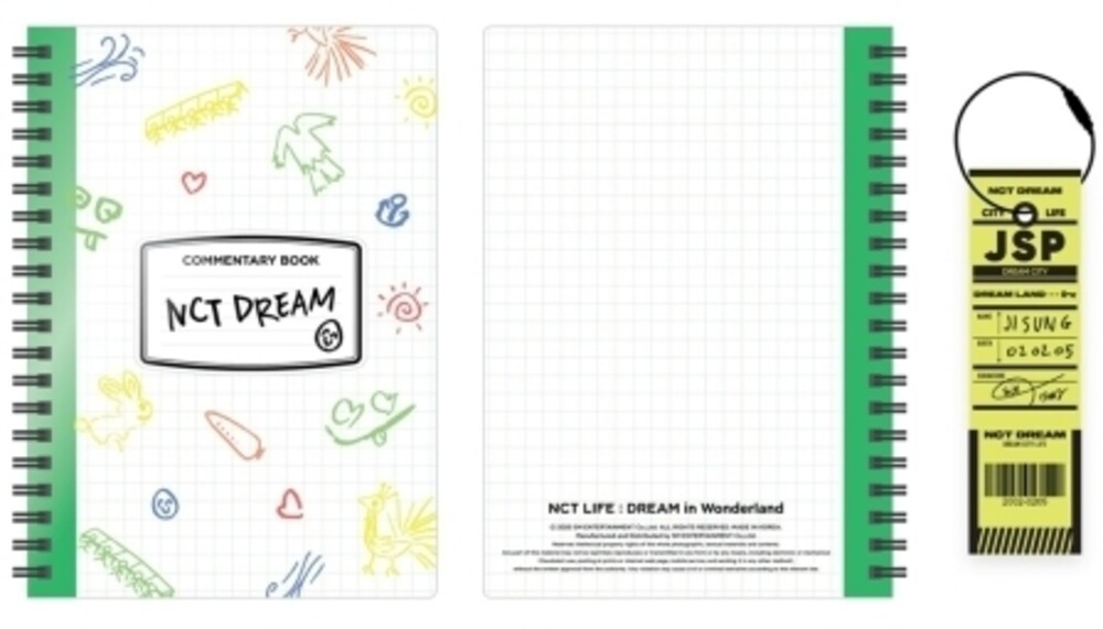 NCT Dream - NCT Life : Dream In Wonderland Commentary Book + Luggage Tag Set[Jisung]