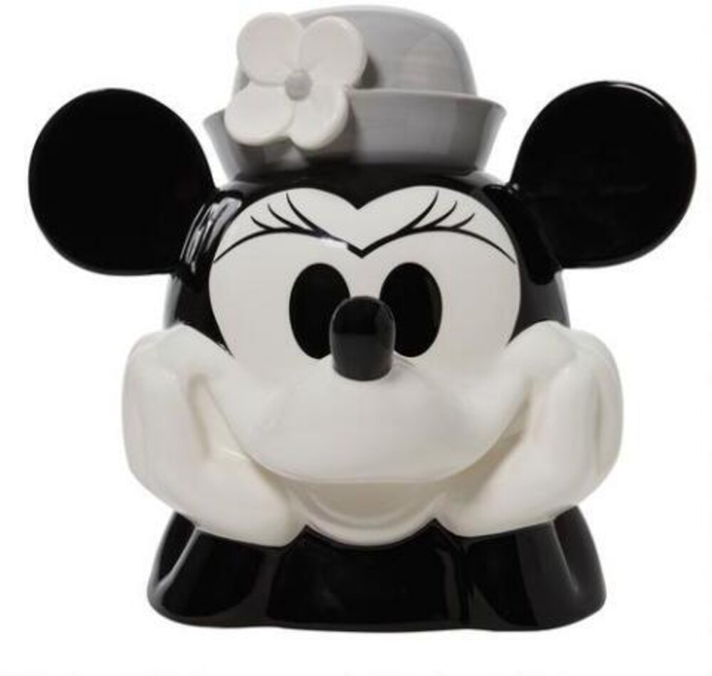 Enesco - Disney Minnie Mouse B&W Ceramic Cookie Jar (Clcb)