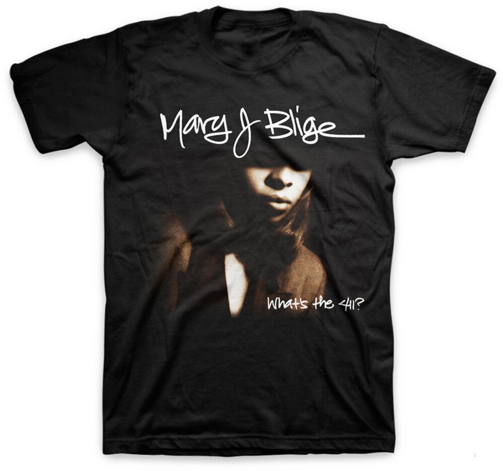 Mary J Blige Whats the 411? Black Ss Tee 2Xl - Mary J Blige Whats The 411? Black Ss Tee 2xl (Blk)